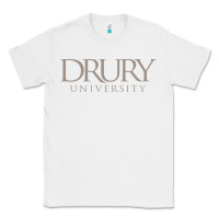 White Drury University Classic Tee - linhVisuals