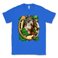 True Royal Horse with horseshoe st patricks day Classic Tee - FaDigitalArtStudio