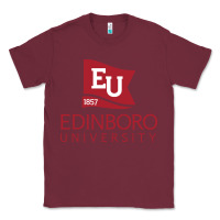 Burgundy Edinboro University Classic Tee - linhVisuals