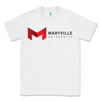 White Maryville University Classic Tee - linhVisuals