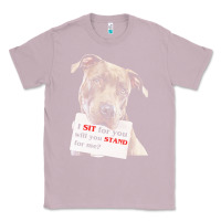 Lilac pitbull t  shirt i sit for you will you stand for me t  shirt Classic Tee - linhVisuals