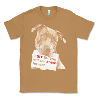 Toasted Coconut pitbull t  shirt i sit for you will you stand for me t  shirt Classic Tee - linhVisuals
