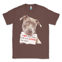 Chestnut pitbull t  shirt i sit for you will you stand for me t  shirt Classic Tee - linhVisuals