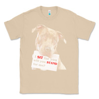 Mushroom pitbull t  shirt i sit for you will you stand for me t  shirt Classic Tee - linhVisuals