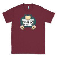 Burgundy feed me snrlx Classic Tee - linhVisuals