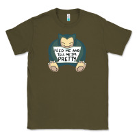 Army Green feed me snrlx Classic Tee - linhVisuals