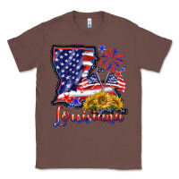 Chestnut 4th of july  louisiana map Classic Tee - BarkalooDesign