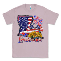 Lilac 4th of july  louisiana map Classic Tee - BarkalooDesign