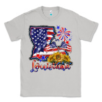 Moon Dust 4th of july  louisiana map Classic Tee - BarkalooDesign