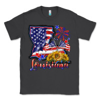 Smoke 4th of july  louisiana map Classic Tee - BarkalooDesign