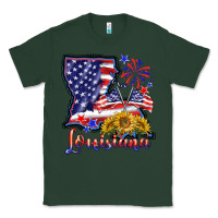 Sports Green 4th of july  louisiana map Classic Tee - BarkalooDesign