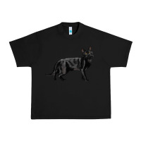 Black Bombay Cat Urban Heavy Tee - LillyAllenDesigns