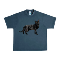 Midnight Navy Bombay Cat Urban Heavy Tee - LillyAllenDesigns