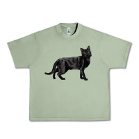 Oil Green Bombay Cat Urban Heavy Tee - LillyAllenDesigns