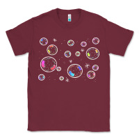 Burgundy bubbles t  shirt bubbles t  shirt Classic Tee - linhVisuals