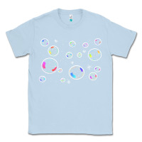 Dusty Blue bubbles t  shirt bubbles t  shirt Classic Tee - linhVisuals