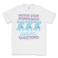 White axolotl questions Classic Tee - linhVisuals