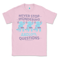 Bubblegum Pink axolotl questions Classic Tee - linhVisuals