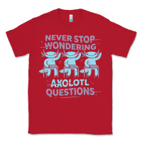 Red axolotl questions Classic Tee - linhVisuals