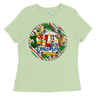 Matcha Christmas Jolly Teacher Ladies Tee - Artiststas
