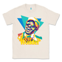 Natural stevie wonder vintage Classic Tee - linhVisuals