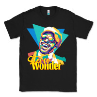 Black stevie wonder vintage Classic Tee - linhVisuals