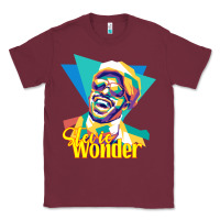 Burgundy stevie wonder vintage Classic Tee - linhVisuals