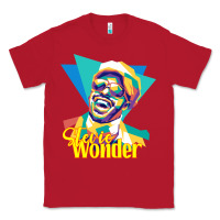 Red stevie wonder vintage Classic Tee - linhVisuals
