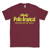 Burgundy suitable-pollo-tropical-worn Classic Tee - linhVisuals