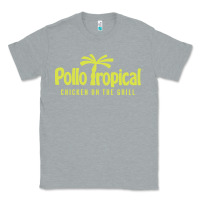 Heather Grey suitable-pollo-tropical-worn Classic Tee - linhVisuals