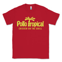 Red suitable-pollo-tropical-worn Classic Tee - linhVisuals