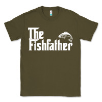 Army Green mens the fishfather funny fish father day lover t shirt t shirt Classic Tee - linhVisuals