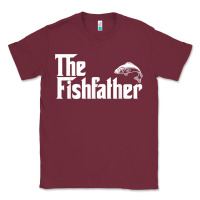 Burgundy mens the fishfather funny fish father day lover t shirt t shirt Classic Tee - linhVisuals