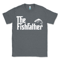 Charcoal Heather mens the fishfather funny fish father day lover t shirt t shirt Classic Tee - linhVisuals