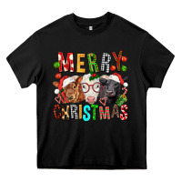 Black Merry christmas calfs Heavy Core Tee - FaDigitalArtStudio