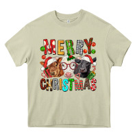 Mossy Merry christmas calfs Heavy Core Tee - FaDigitalArtStudio