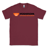 Burgundy suitable-yoshinoya-worn Classic Tee - linhVisuals