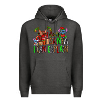 Charcoal Heather cup of chocolate and  with christmas stitch elf Premium Hoodie - AdoDesignShop