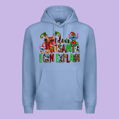Cup Of Chocolate And  With Christmas Stitch Elf Premium Hoodie Designed By Adodesignshop
