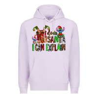 Lilac cup of chocolate and  with christmas stitch elf Premium Hoodie - AdoDesignShop