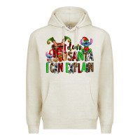 Oatmeal Heather cup of chocolate and  with christmas stitch elf Premium Hoodie - AdoDesignShop