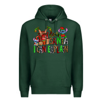 Sports Green cup of chocolate and  with christmas stitch elf Premium Hoodie - AdoDesignShop