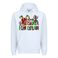 White cup of chocolate and  with christmas stitch elf Premium Hoodie - AdoDesignShop