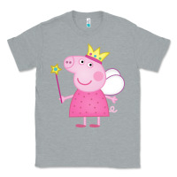Heather Grey pig Classic Tee - linhVisuals