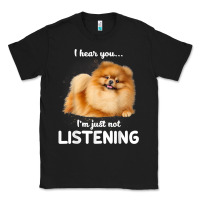 Black pomeranian i hear you not listening t shirt Classic Tee - linhVisuals