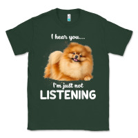 Sports Green pomeranian i hear you not listening t shirt Classic Tee - linhVisuals