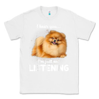 White pomeranian i hear you not listening t shirt Classic Tee - linhVisuals