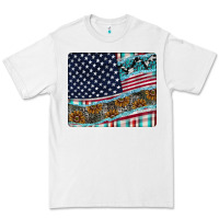 White American Flag Mouse Pad Premium Tee - CowhideDigitalArt