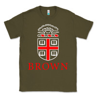 Army Green brown university Classic Tee - linhVisuals