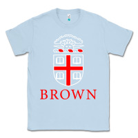 Dusty Blue brown university Classic Tee - linhVisuals